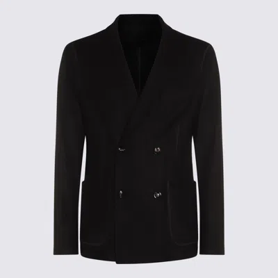 GIORGIO ARMANI GIORGIO ARMANI BLACK CASHMERE BLAZER