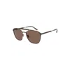 Giorgio Armani Square-frame Sunglasses In Brown