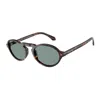 Giorgio Armani Oval Frame Sunglasses In Black