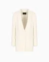 Giorgio Armani Glitter Silk-cady Single-breasted Jacket