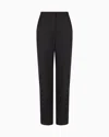Giorgio Armani Glitter Silk Satin Single-pleat Trousers