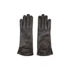 Giorgio Armani Lambskin Nappa Leather Gloves In Black