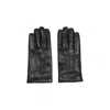 Giorgio Armani Logo Embossed Nappa Gloves In Black