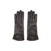 Giorgio Armani Lambskin Nappa Leather Gloves In Black
