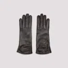 Giorgio Armani Lamb Leather Gloves With Refined Silhouette In Black