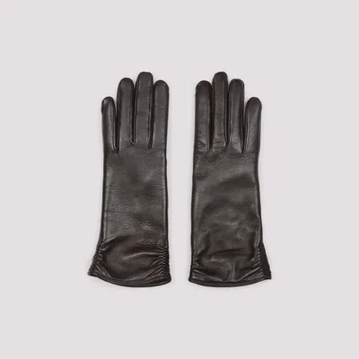 Giorgio Armani Gloves In Brown