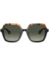 Giorgio Armani Gradient-lens Oversize-frame Sunglasses In Brown