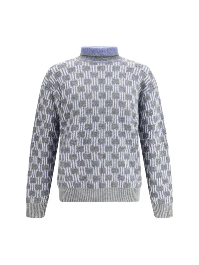 GIORGIO ARMANI GRAPHIC PATTERN TURTLENECK SWEATER