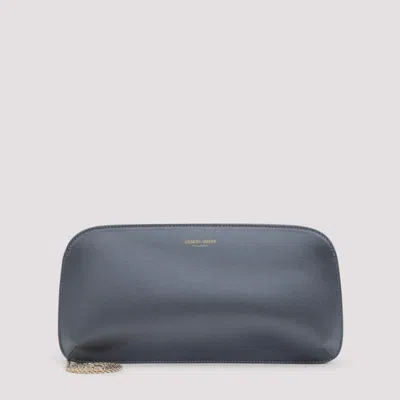 Giorgio Armani Grey La Prima Clutch In Gray