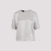 Giorgio Armani Ash Grey Shirt With Discreet Rear Zip Fastening In Grey