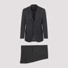 Giorgio Armani Single-breasted Wool Suit In Gray