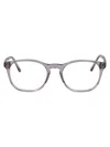 Giorgio Armani Grigio Trasparente Acetate Glasses In White