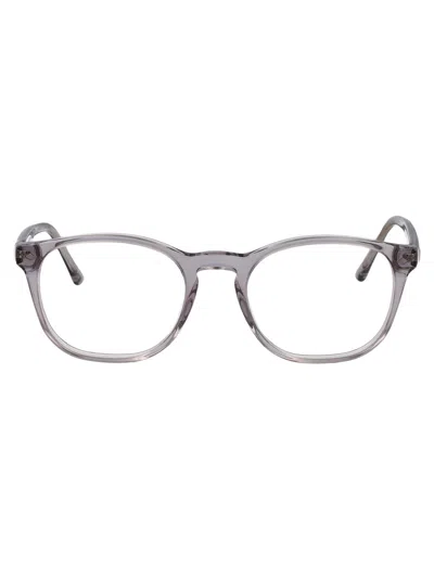 Giorgio Armani Grigio Trasparente Acetate Glasses In Gray