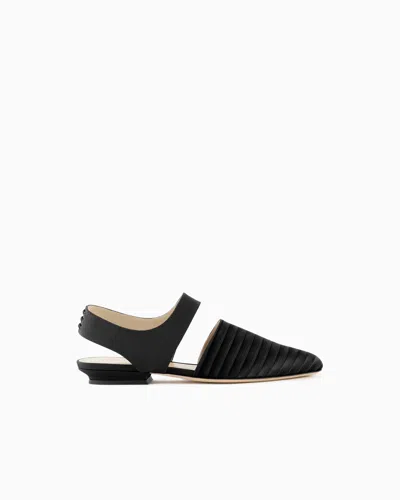 Giorgio Armani Ballet Flats In Black