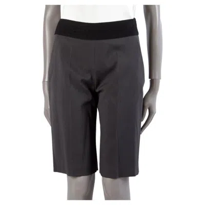 Pre-owned Giorgio Armani Gucci Dark Grey Wool Blend Bermuda Shorts Pants 38 Xs In Gray