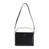 Giorgio Armani Logo Stamp Leather Crossbody Bag