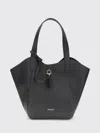 Giorgio Armani Medium Suede Shoulder Bag In Black