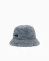Giorgio Armani Hat In Wool Webbing In Gray