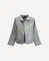 Giorgio Armani Hemp Jacket In Gray