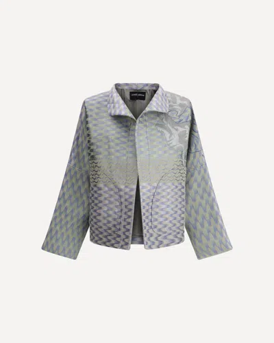 Giorgio Armani Hemp Jacket In Gray