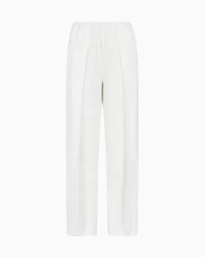 Giorgio Armani Hemp Jersey Relaxed-fit Trousers