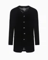 Giorgio Armani Heritage Line Single-breasted Velvet Jacket In Black