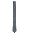 Giorgio Armani Herringbone-pattern Tie In Blue