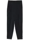 Giorgio Armani Elastic Waist Casual Pants In Blau