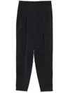 Giorgio Armani Elastic Waist Casual Pants In Blue