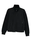 Giorgio Armani High-neck Bluson Jacket With Shearling Details Clothing In Black