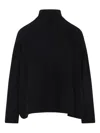 Giorgio Armani Cashmere Flared Hem Sweater In Black