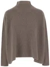 Giorgio Armani Mud Cashmere Oversize Sweater In Brown