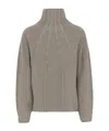 Giorgio Armani Beige Wool And Cashmere Blend Sweater