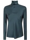 Giorgio Armani High Neck Shirt In Forest