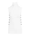 Giorgio Armani High-necked Sleeveless Knitted Vest In White