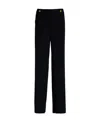 Giorgio Armani High-rise Straight-leg Trousers In Black