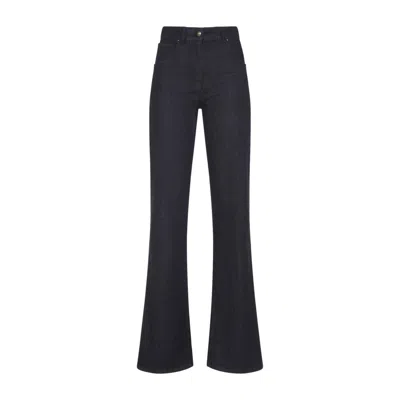 GIORGIO ARMANI HIGH-WAIST FLARED TROUSERS WITH FIVE-POCKET STYLING