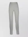 Giorgio Armani High Waist Slim Fit Trousers With Seam Detailing