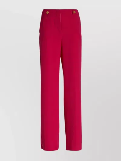 GIORGIO ARMANI HIGH WAIST WIDE LEG TROUSERS WITH GOLDEN BUTTONS