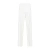 Giorgio Armani Hemp Jersey Relaxed-fit Trousers In White