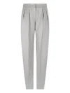 Giorgio Armani Grey Double Silk Satin Trousers