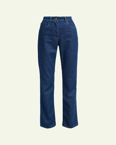 Giorgio Armani High-rise Bootcut-leg Denim Jeans In Blue