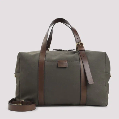 Giorgio Armani Bungee Cord Brown Cotton Holdall Bag