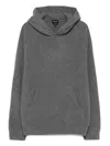 Giorgio Armani Hooded Long-sleeves Sweater In Gray