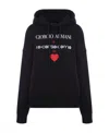 Giorgio Armani X 10 Corso Como Cotton Hoodie In Black