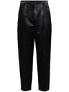 Giorgio Armani Houndstooth-pattern Trousers In Black
