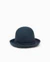 Giorgio Armani Hut Aus Woll-filz In Gray