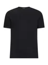 Giorgio Armani Icon Black Stretch Viscose Jersey Icon T-shirt <br/> In Black