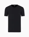 Giorgio Armani Short-sleeved Cashmere Icon Jumper In Navy_blue