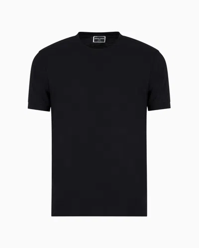 GIORGIO ARMANI ICON CREW-NECK T-SHIRT IN STRETCH VISCOSE JERSEY